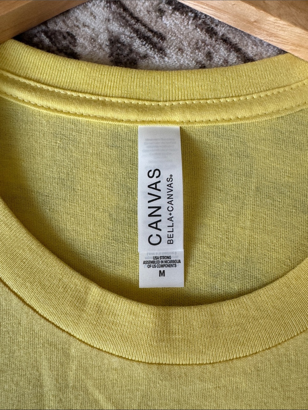 Bella Canvas Yellow GAME DAY Tee with Leopard Print Letters - Picture 2 of 3